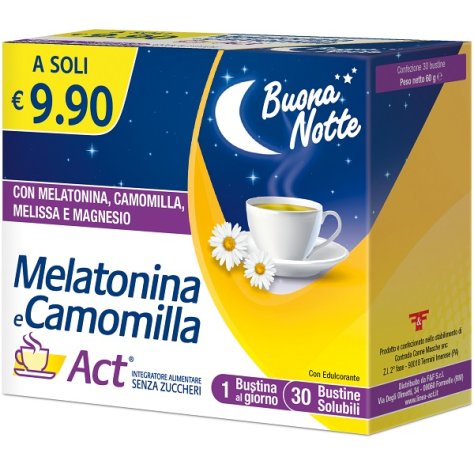 MELATONINA ACT+CAMOMILLA30BUST