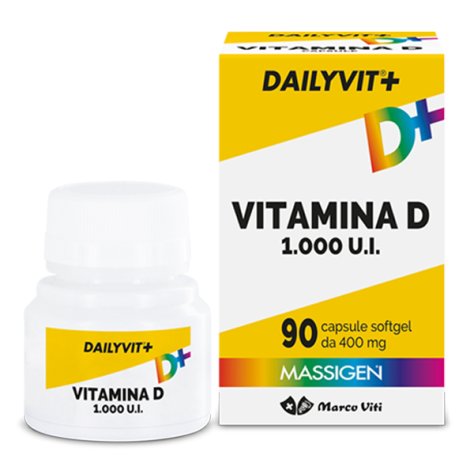 MARCO VITI FARMACEUTICI SpA Massigen Dailyvit Vitamina D 1000 UI - 90 Capsule 