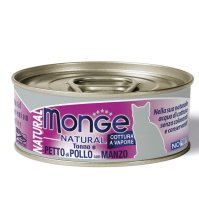 MONGE NAT POLLO/MANZO 80GR