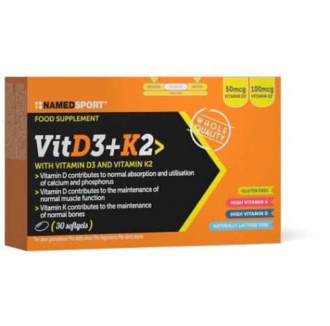 NAMEDSPORT Srl Named Sport - VitD3+k2 30 softgels 