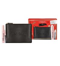 L`OREAL COFANETTO REGALO MASCARA LASH PARADISE Più MINI MATITA NERA Più POCHETTE