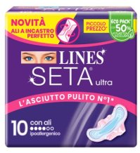 Lines Seta Ultra Assorbenti Ali 10 Pezzi Assorbenti giorno