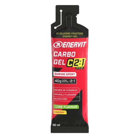 Enervit Carbo Gel C2 - Gel Energetico 60ml Gusto Lime