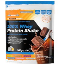 Namedsport Srl NAMEDSPORT® 100% Whey Protein Shake Choco-Brownie Flavour 900 g Polver 