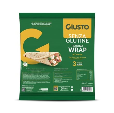 GIUSTO S/G WRAP AVENA 3X60G