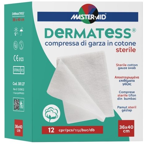 DERMATESS Cot.Garza 36x40*12pz