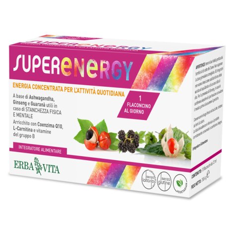 Integratore alimentare Super Energy 10 flaconcini Erba Vita