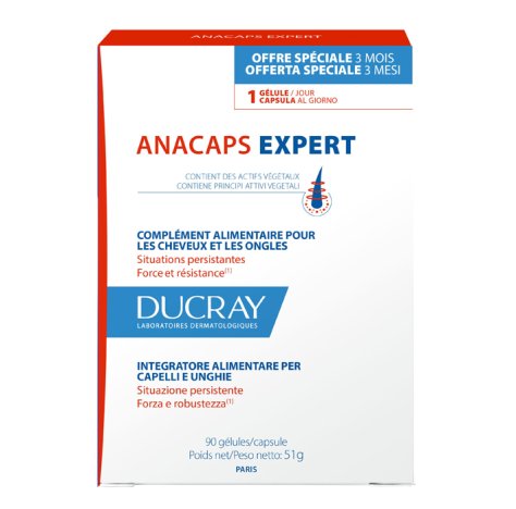 Ducray Anacaps Expert Unghie e Caduta Capelli Progressiva 90 Capsule