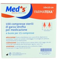 MEDS GARZA 12/8 10X10CM 100PZ