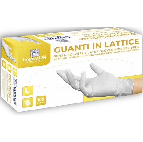 GUANTI LATT S/POL S 100PZ GAMMAD