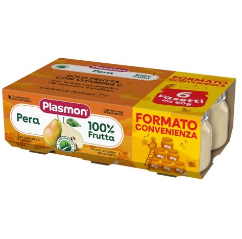 Plasmon Omog Pera 6x80g