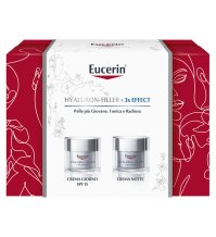 Eucerin Cofanetto Regalo Xmas Hyaluron-Filler + 3x Effect - Crema Giorno Spf15 50ml + Crema Notte 50ml