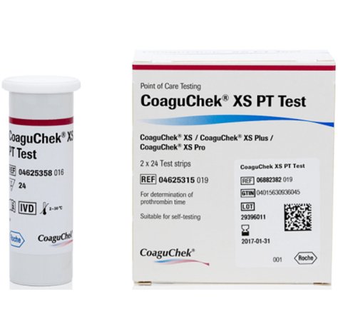 COAGUCHEK XS PT TEST 2X24STR