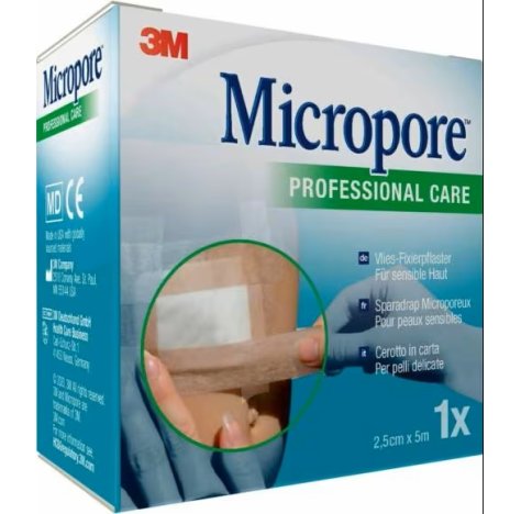 MICROPORE SURG T TA M5X25MM 3M