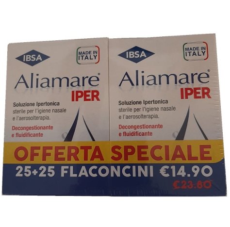 Ibsa Farmaceutici Italia Aliamare Iper 25 + 25 Flaconcini 5 Ml Bipacco