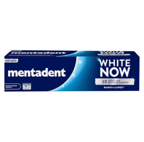 MENTADENT DENTIFRICIO WHITE NOW 75ML - DENTIFRICIO SBIANCANTE PER UN SORRISO PIÙ BIANCO