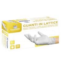 GUANTI LATT C/POL M 100PZ GAMMAD