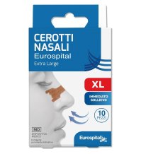 Cerotti Nasali Xl 6,7x2cm 10 pezzi