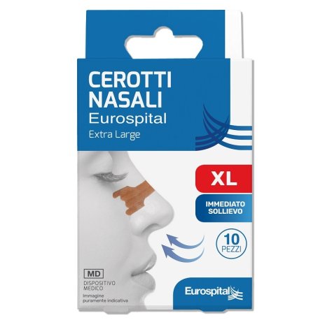 Cerotti Nasali Xl 6,7x2cm 10 pezzi