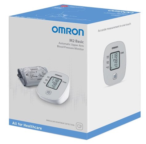 Omron M2 Basic - Misuratore di Pressione Automatico Da Braccio Confezione 1 Pezzo