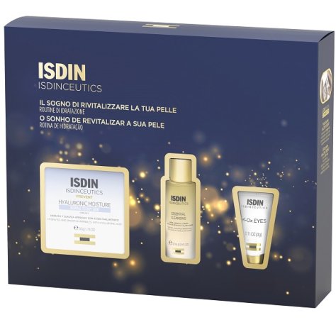 ISDINCEUTICS PACK IDRATANTE HYALURONIC MOISTURE NORMAL 1 CREMA 50ml + 1 DETERGENTE 27ml + 1 GEL 3g