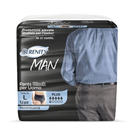 Serenity Man Pants Black L 12p