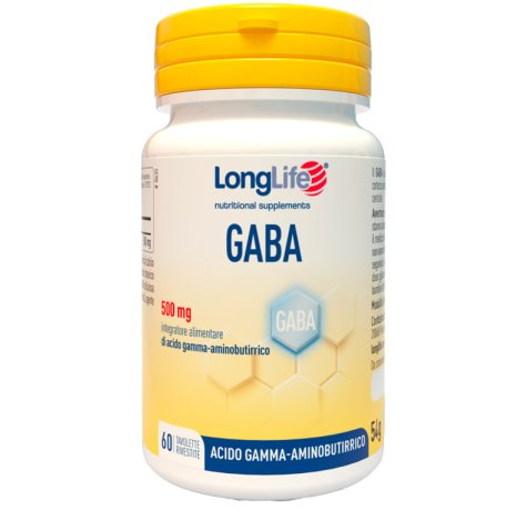 LONGLIFE GABA 500mg 60 Tav. LONGLIFE GABA 500mg 60 Tav.