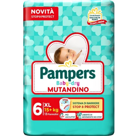 PAMPERS BABY DRY - MUTANDINO TAGLIA 6 XL 15+ KG