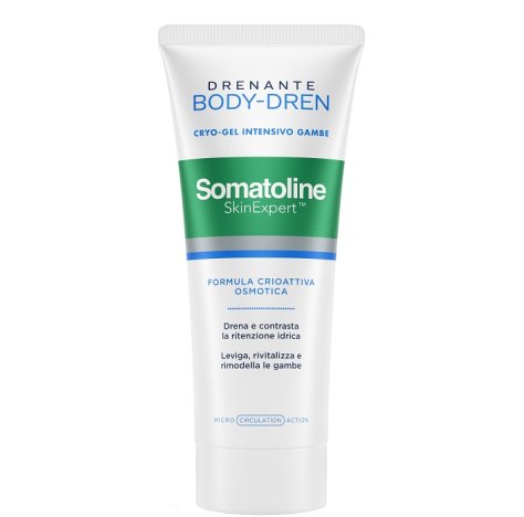 Somatoline Skin Expert Drenante Body-Dren 200 ml - Gel Drenante Intensivo per Gambe Leggere