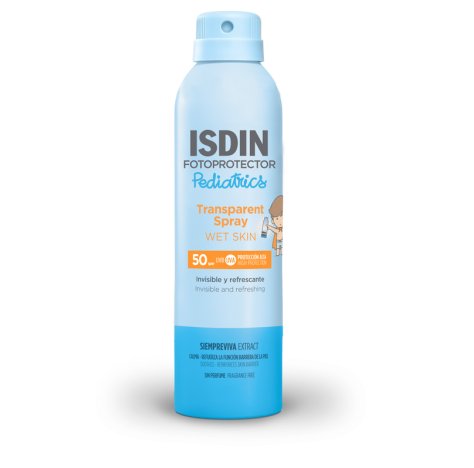 Isdin Transparent Spray Wet Pediatics baby spf50