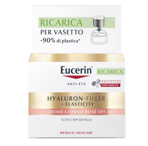 Eucerin Hyaluron-Filler + Elasticity spf 30 crema giorno rosè 50 Ml Eucerin Hyaluron-Filler + Elasticity spf 30 crema giorno rosè 50 Ml