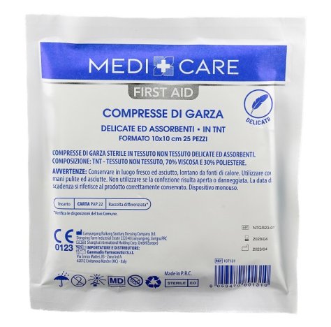 GARZA COTONE 10X10CM 25PZ