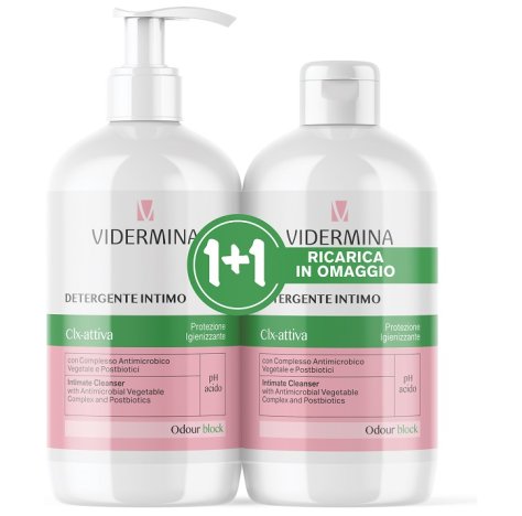 VIDERMINA Clx-attiva detergente intimo 500ml VIDERMINA Clx-attiva detergente intimo 500ml
