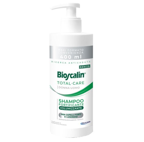BIOSCALIN TOTAL CARE DONNA UOMO - SHAMPOO FORTIFICANTE VOLUMIZZANTE 400ML BIOSCALIN TOTAL CARE DONNA UOMO - SHAMPOO FORTIFICANTE VOLUMIZZANTE 400ML