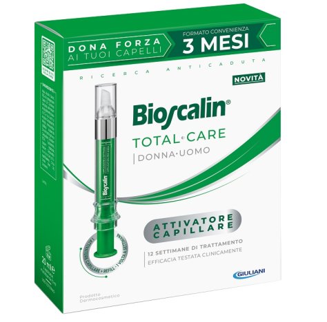 Bioscalin Total Care Attivatore Capillare 3 Mesi 10 ml + Refil - Trattamento Anti Caduta dei Capelli