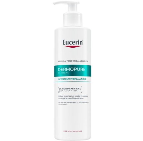 EUCERIN, DERMOPURE CLINICAL - DETERGENTE TRIPLA AZIONE PER PELLE A TENDENZA ACNEICA EUCERIN, DERMOPURE CLINICAL - DETERGENTE TRIPLA AZIONE PER PELLE A TENDENZA ACNEICA
