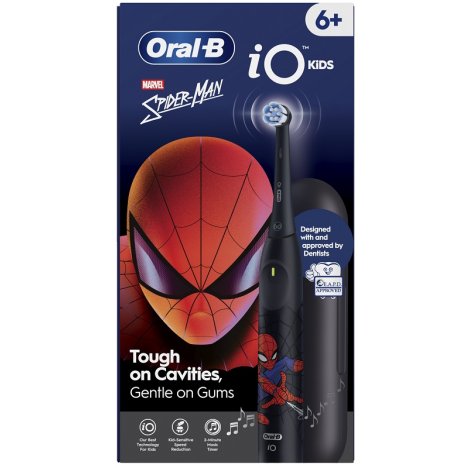 Oral B Io 2 Spazzolino Elettrico Spiderman per Bambini dai 6 ai 12 Anni con Custodia da Viaggio
