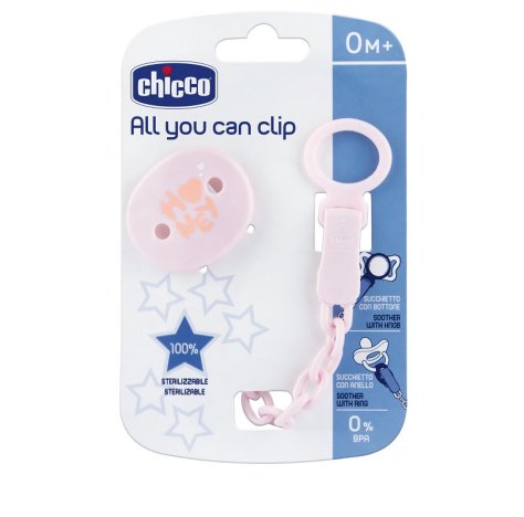 CH Clip Universale*Rosa 0m+