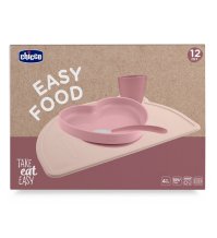 Ch Easy Food Set Sil Rosa 12m+
