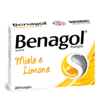 Benagol Pastiglie Gusto Miele Limone Senza Zucchero 24 Pastiglie 