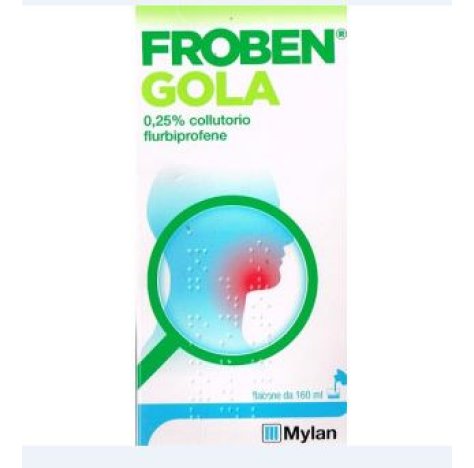 MYLAN ITALIA Srl Froben Gola Colluttorio  160ml 0,25% flurbiprofene