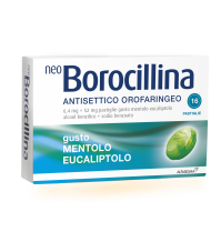 ALFASIGMA Spa Neoborocillina antisettico orofaringeo 16 pastiglie gusto menta