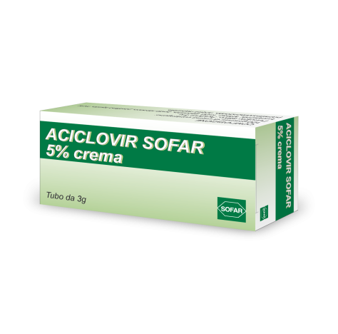 ACICLOVIR SOFAR*CREMA 5% 3G