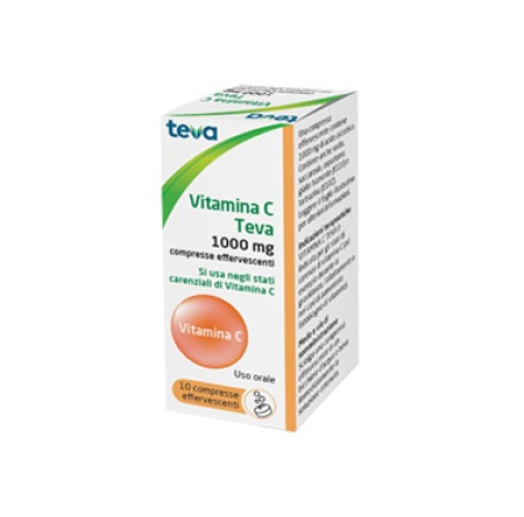 Vitamina C Teva*10cpr Eff 1g