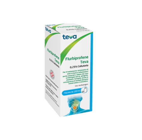 FLURBIPROFENE TE*COLLUT 160ML