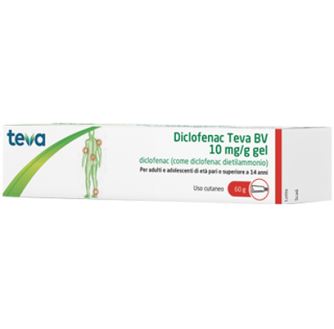DICLOFENAC TEVA GEL 60G 10MG/G