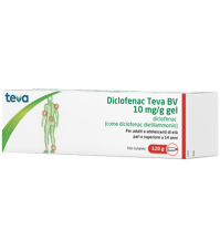DICLOFENAC TEVA GEL120G 10MG/G