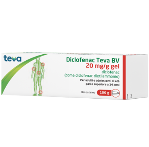 Diclofenac Teva*gel100g 20mg/g