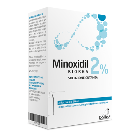 Minoxidil Biorga*sol Cut 3fl2%