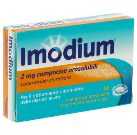 IMODIUM 12CPR OROSOL 2MG